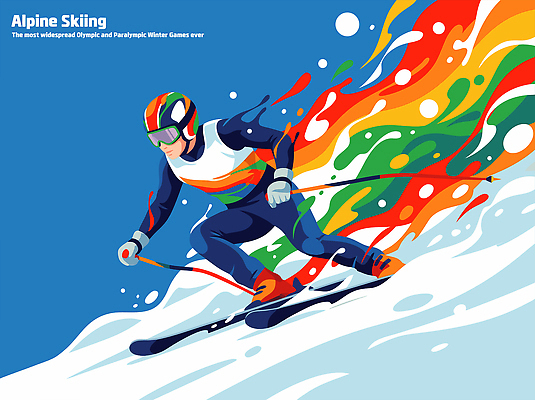 옷 감정 유럽 스포츠 올림픽 컨셉 스키 겨울스포츠 건강 스키용품 파일형식 벡터 알프스 운동선수 패럴림픽 운동 컬러 기술 포즈 기쁨 스키복 장비 폴 속도 중력 풍경 국내일러스트 일러스트 AI파일 동계올림픽 역동적