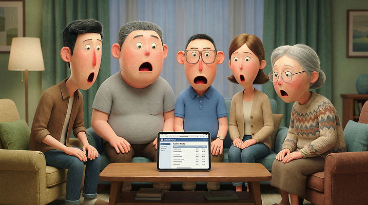 JPG 감정 거실 일러스트 가족 모션 주택 함께함 표정 대화 웃음 여러명 스크린 놀람 모임 분위기 놀라운 반응 오후 이슈 국내일러스트 AI일러스트 AI콘텐츠 다수 컨셉 관계 말하기 사람 건물 파일형식