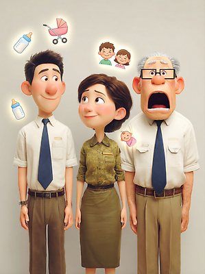 JPG 감정 어린이 상징 일러스트 가족 관계 대화 웃음 부모 육아 표현 아기 그림 기저귀 소통 역할 조부모 창의성 연말정산 13월 국내일러스트 AI일러스트 AI콘텐츠 컨셉 표정 말하기 사람 경제 아기용품 날짜 파일형식