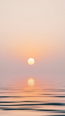 JPG 편집이미지 자연 하늘 아침 수채화 풍경 빨간색 물 빛 태양 반사 평화 일출 주황색 수면 수평선 이미지편집 AI컴퓨터그래픽 AI콘텐츠 주간 자연요소 컬러 컨셉 노을 생태계 파일형식