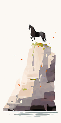 JPG 동물 바다 여행 일러스트 자연 바람 나뭇잎 산 형상 풍경 여름 파란색 강 검은색 절벽 말 말_동물 곤돌라 심술 높이 위치 국내일러스트 병오년 AI일러스트 AI콘텐츠 자연요소 계절 감정 컬러 잎 포유류 날씨 생태계 파일형식 2026년