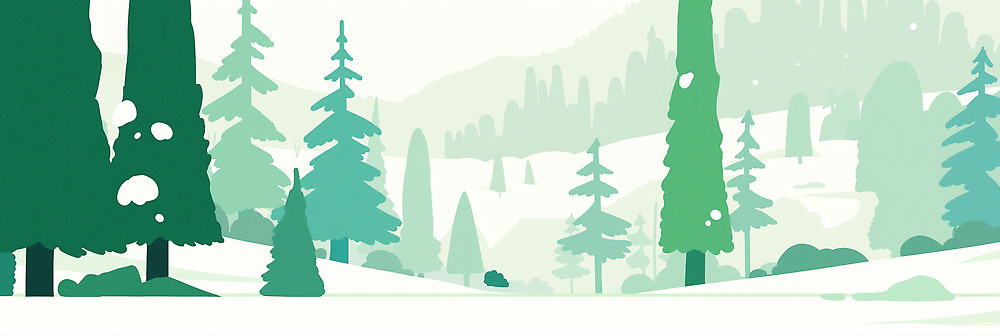 JPG 나무 백그라운드 겨울 일러스트 자연 생명 산 풍경 초록색 자연보호 소나무 숲 생태계 흰눈 국내일러스트 AI일러스트 AI콘텐츠 식물 계절 컬러 눈_날씨 보호 파일형식
