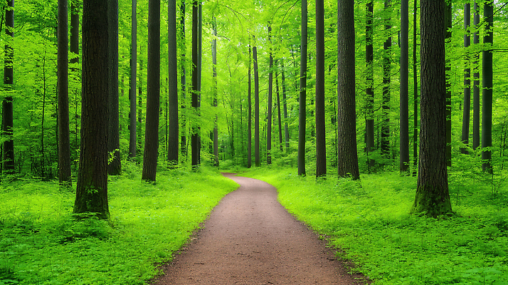 JPG 나무 식물 편집이미지 길 자연 나뭇잎 산 풍경 초록색 여름 햇빛 환경 산책 숲속 숲 길가 편집실사 AI포토 AI콘텐츠 계절 컬러 잎 휴식 태양 CG 생태계 파일형식