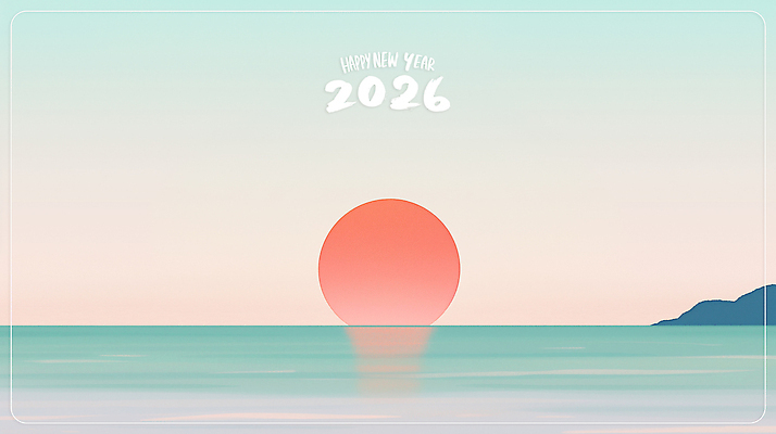 자연요소 아시아 바다 컨셉 라이프 노을 연도 생태계 파일형식 2026년 일출 새해 풍경 태양 하늘 물 산 자연 수평선 새벽 뷰티풀 해변 여행 일상 평화 한국 국내일러스트 일러스트 PSD 병오년