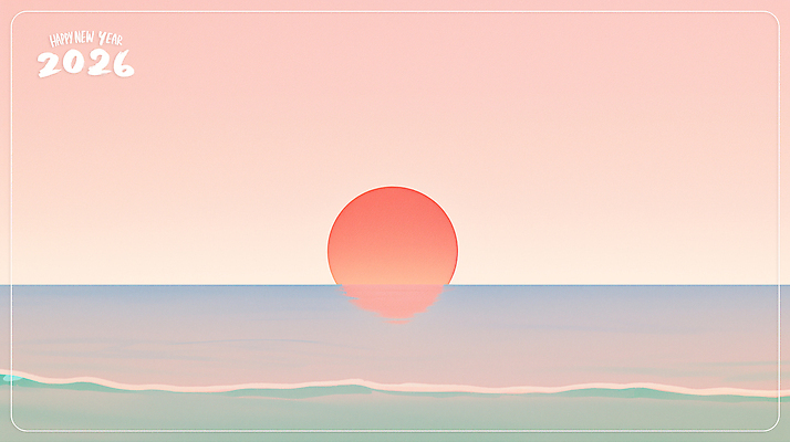 주간 자연요소 컨셉 라이프 물 노을 야간 연도 생태계 파일형식 2026년 일출 바다 하늘 자연 컬러 새해 차분 수면 수평선 시간 풍경 저녁 아침 빛 감정 일상 국내일러스트 일러스트 PSD 병오년