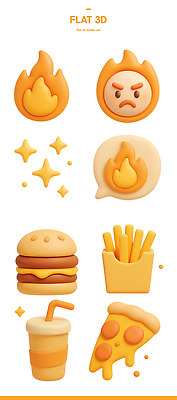감자 패스트푸드 서양음식 3D 튀김 파일형식 스티커 디자인 음식 감정 햄버거 감자튀김 피자 음료 표정 모양 예술 그래픽 재료 컬러 편집이미지 편집3D PSD