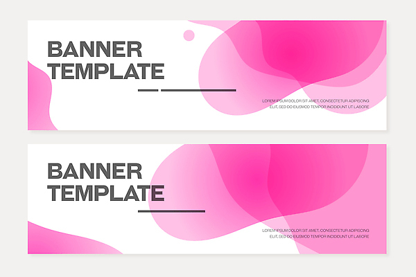 템플릿 배너 컬러 가로 세트 파일형식 벡터 디자인 모양 분홍색 그래픽 장식 제조 그림 창의성 디지털 배너템플릿 AI파일 배너세트 현수막 가로배너