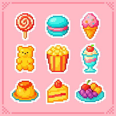 감정 음식 디저트 이벤트 케이크 콘 파일형식 벡터 픽셀 과자 아이스크림 솜사탕 마카롱 팝콘 컵케이크 과일 아이스크림콘 사탕 맛있는 컬러 형상 즐거움 국내일러스트 일러스트 AI파일 오브젝트 파티