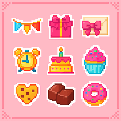 기념일 음식 시계 컬러 컨셉 학용품 디저트 이벤트 케이크 알람 파일형식 벡터 생일 축하 선물 과자 컵케이크 도넛 자명종 장식 분홍색 파스텔 아이템 디자인 파티 요리 오브젝트 심볼 국내일러스트 일러스트 AI파일 픽셀