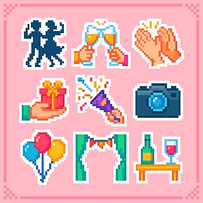 감정 가구 컨셉 관계 말하기 이벤트 신체부위 파일형식 벡터 축하 파티 친구 건배 행복 선물 풍선 모션 소리 손 즐거움 음료 탁자 장식 모임 대화 시간 국내일러스트 일러스트 AI파일 오브젝트 픽셀