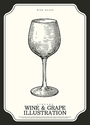 디자인 음료 컬러 와인잔 일러스트 재료 유리 포도 주류 디지털 빈티지 분위기 그림 국내일러스트 AI파일 컨셉 술잔 과일 재질 파일형식 벡터