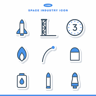 아이콘 문자 산업 여행 불 우주 우주선 파일형식 벡터 로켓 발사대 시계 불꽃 건전지 발사 기호 기술 과학 우주여행 탐사 2D아이콘 AI파일 우주산업