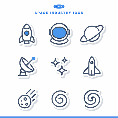 아이콘 디자인 상징 과학 기술 우주 행성 로켓 우주비행사 유성 우주산업 우주여행 별빛 우주탐사 2D아이콘 AI파일 산업 별 여행 빛 파일형식 벡터