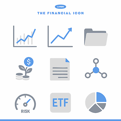 아이콘 문자 컨셉 비즈니스 경제 사무용품 시장 투자 파일형식 벡터 금융 그래프 위험 자료 서류판 분석 기호 통계 투자자 금융시장 2D아이콘 AI파일