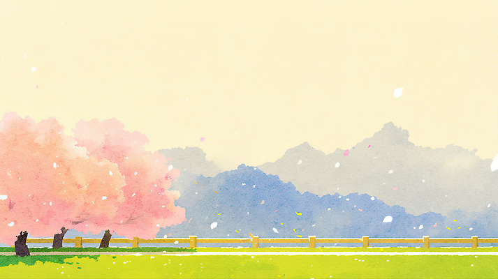 JPG 나무 꽃잎 꽃 감정 컬러 일러스트 자연 바람 산 풍경 잔디 일상 초록색 햇빛 정원 봄풍경 봄 공간 변화 조용 뷰티풀 국내일러스트 AI일러스트 AI콘텐츠 자연요소 식물 계절 컨셉 날씨 라이프 태양 생태계 파일형식