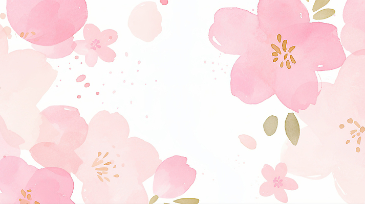 JPG 식물 계절 꽃잎 꽃 분홍색 컬러 백그라운드 일러스트 자연 생명 나뭇잎 수채화 밝음 풍경 봄 벚꽃 그림 화사함 조화 뷰티풀 흩날리기 국내일러스트 AI일러스트 AI콘텐츠 컨셉 잎 모션 생태계 파일형식