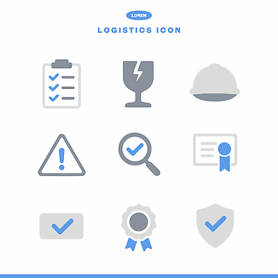 아이콘 관리 경고 안전 헬멧 심볼 이미지 점검 물류 인증 증명서 체크리스트 2D아이콘 AI파일 컨셉 보호장비 파일형식 벡터