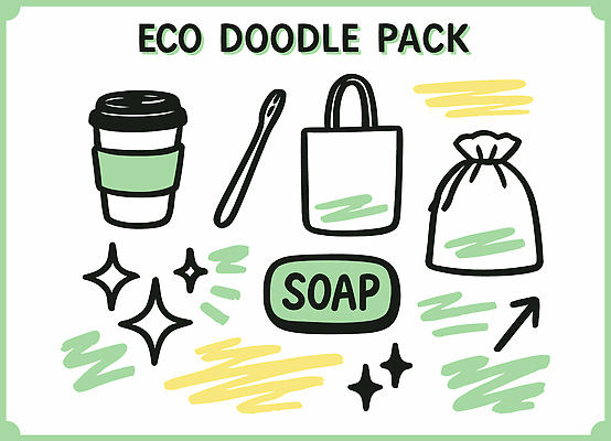 식기 음료 무늬 미술 쇼핑 위생용품 바구니 환경 화장품 오브젝트 친환경 파일형식 벡터 도안 팩 커피 컵 칫솔 장바구니 비누 주머니 아이템 디자인 그림 친환경제품 생활용품 패턴 컬러 스케치 창의성 일러스트 국내일러스트 AI파일 낙서 에코