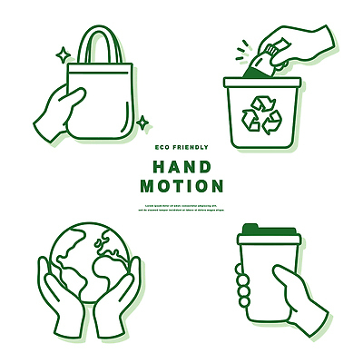 커피 가방 모션 자연 재질 잔 신체부위 환경 보호 친환경 파일형식 벡터 재활용 손 쇼핑백 지구 자연보호 포즈 쓰레기통 에코 커피잔 자원 플라스틱 쓰레기 생활 교육 AI파일 일러스트 국내일러스트 손짓