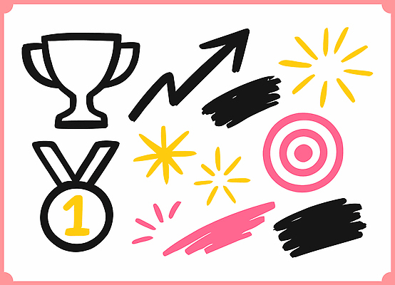 자연요소 컨셉 상_우승 상_상패 파일형식 벡터 트로피 메달 디자인 목표 그래픽 수상_상을받음 기념 성공 목표달성 상징 경쟁 결과 축하 골 매력적 별 일러스트 국내일러스트 AI파일 낙서