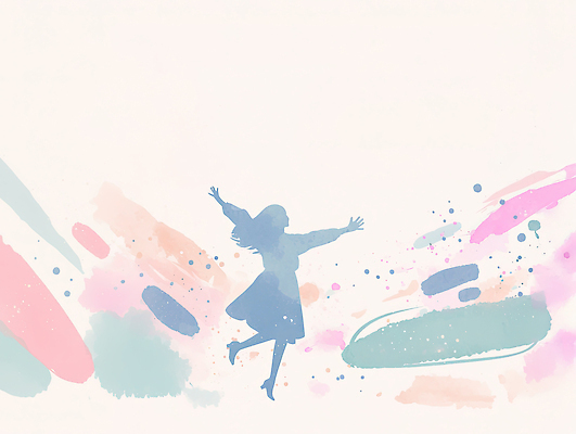 JPG 디자인 여자 행복 실루엣 예술 컬러 백그라운드 일러스트 모션 수채화 기쁨 자유 표현 분위기 즐거움 그림 팔 상상력 창의성 국내일러스트 AI일러스트 AI콘텐츠 감정 컨셉 촬영기법 사람 신체부위 파일형식