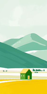 JPG 식물 농업 일러스트 자연 하늘 날씨 산 주택 풍경 초원 생활 농작물 농장 환경 고요 지역 조화 평원 국내일러스트 AI일러스트 AI콘텐츠 산업 건물 생태계 파일형식