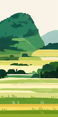 JPG 나무 계절 컬러 여행 일러스트 모션 자연 하늘 휴식 산 풍경 초원 여러명 여름 파란색 농장 공간 탐험 언덕 부드러움 국내일러스트 AI일러스트 AI콘텐츠 식물 다수 컨셉 농업 사람 감각 생태계 파일형식