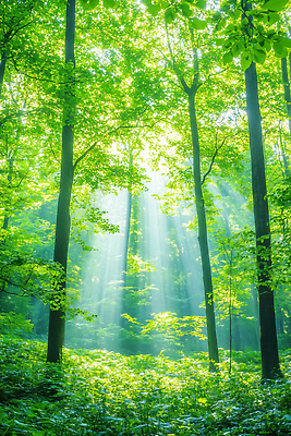 JPG 나무 편집이미지 잎 자연 생명 날씨 초록색 여름 빛 햇빛 환경 봄 광선 대기 숲속 숲 생태계 편집실사 AI포토 AI콘텐츠 식물 계절 컬러 태양 CG 파일형식