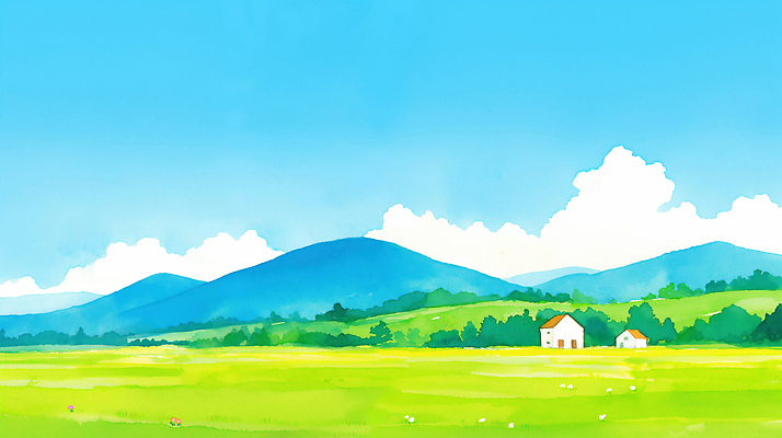 JPG 동물 일러스트 가족 자연 날씨 산 주택 풍경 여름 농장 마을 맑음 일몰 봄 들꽃 시골 평지 전원생활 국내일러스트 AI일러스트 AI콘텐츠 계절 꽃 농업 관계 건물 생활 노을 땅 생태계 파일형식