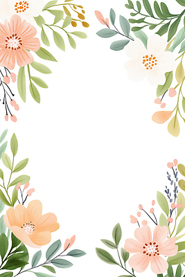 JPG 식물 디자인 꽃 포스터 예술 컬러 백그라운드 잎 패턴 일러스트 자연 명함 수채화 프레임 장식 여름 봄 원예 향기 뷰티풀 카피스페이스 국내일러스트 AI일러스트 AI콘텐츠 계절 무늬 취미 공백 생태계 냄새 파일형식