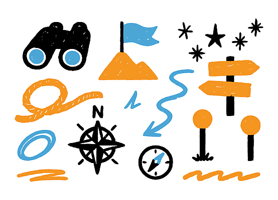 레저 알림판 트래킹 생태계 파일형식 벡터 등산 나침반 망원경 깃발 표지판 탐험 지도 산 길 방향 지표 도구 여행 하이킹 자연 야외 모션 도전 캠핑 지형 낙서 국내일러스트 일러스트 AI파일 아웃도어