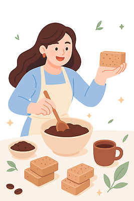 식기 감정 커피 음료 음식 가구 모션 디저트 잔 수저 사람 제과제빵 상점 친환경 파일형식 벡터 여자 요리 과자 주방 반죽 그릇 숟가락 커피잔 재료 즐거움 만들기 향 카페 레시피 제빵 고객 탁자 국내일러스트 일러스트 AI파일 업사이클링