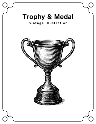 컨셉 상_우승 상_상패 파일형식 벡터 트로피 메달 빈티지 그래픽 디자인 시상식 대회 스포츠 전통 수상_상을받음 예술 장식 축하 성공 상징 경쟁 국내일러스트 일러스트 AI파일