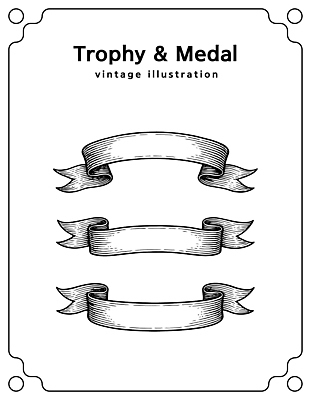 컨셉 촬영기법 상_우승 상_상패 파일형식 벡터 트로피 메달 리본 장식 디자인 상징 예술 전통 장면 배열 흑백 축하 성공 국내일러스트 일러스트 AI파일