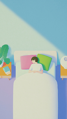 주간 가구 컨셉 사람 건물 라이프 물 감각 파일형식 여자 침대 식물 방 탁자 잠 아침 창문 생활 편안함 일상 주택 수면 의자 공간 평화 휴식 힐링 국내일러스트 JPG 일러스트