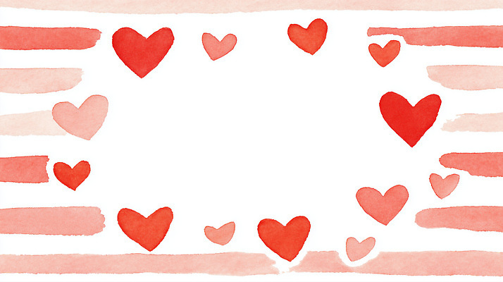 JPG 모양 디자인 감정 종이 예술 분홍색 컬러 백그라운드 일러스트 추상 발렌타인데이 사랑 그래픽 장식 빨간색 물감 줄무늬 하트 표현 크기 국내일러스트 AI일러스트 AI콘텐츠 무늬 데이이벤트 미술도구 파일형식