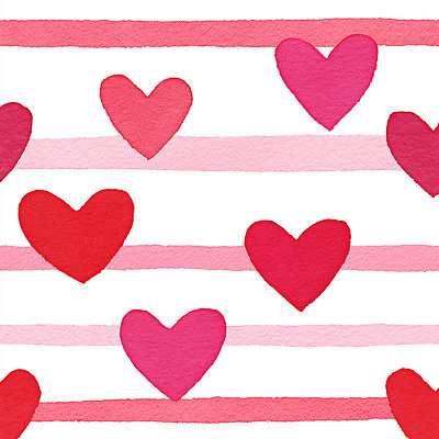 JPG 모양 문양 디자인 분홍색 컬러 백그라운드 패턴 일러스트 수채화 발렌타인데이 사랑 미술 그래픽 장식 빨간색 줄무늬 하트 그림 기하학 창의력 국내일러스트 AI일러스트 AI콘텐츠 감정 무늬 데이이벤트 문화예술 파일형식