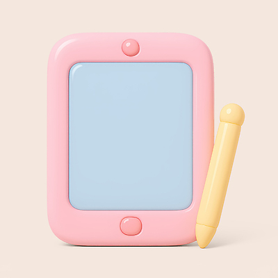 컬러 모션 사람 내부 전자제품 스마트기기 필기구 3D 파일형식 어린이 장난감 태블릿 펜 분홍색 노란색 실내 놀이 교육 창의력 쓰는 그리기 안전 편집3D PSD 편집이미지 오브젝트 신학기