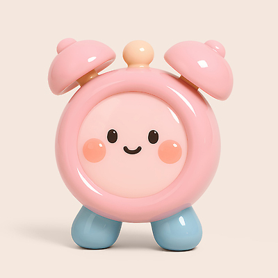 주간 시계 컬러 컨셉 3D 알람 야간 확인 파일형식 자명종 분홍색 귀여움 장식 주위 체크표시 시간 아침 저녁 오브젝트 디자인 가전제품 기능 아이템 편집3D PSD 편집이미지 신학기