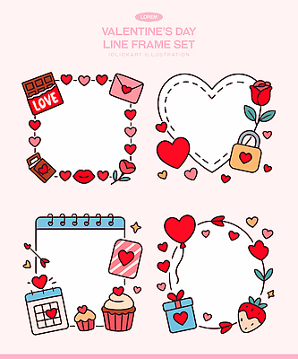 모양 식물 꽃 감정 컨셉 관계 데이이벤트 디저트 이벤트 케이크 파일형식 벡터 발렌타인데이 사랑 하트 초콜릿 장미 선물 달력 컵케이크 편지 디자인 프레임 커플 기념일 심볼 귀여움 국내일러스트 일러스트 AI파일