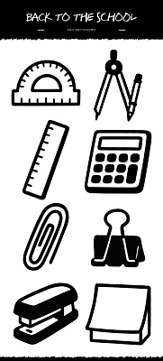 교육 문구용품 학용품 필기구 사무용품 장비 파일형식 벡터 연필 자 컴파스 계산기 클립 바인더 스테이플러 종이 학교 학습 도구 준비물 수업 기록 메모지 정리 필통 AI파일 국내일러스트 일러스트