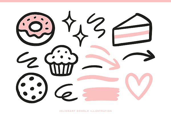 감정 음식 무늬 디저트 촬영기법 미술 케이크 상점 파일형식 벡터 스케치 도넛 컵케이크 쿠키 드로잉 그림 장식 사랑 스타일 예술 백그라운드 패턴 흑백 일러스트 국내일러스트 AI파일 낙서 카페