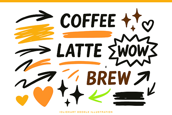 디자인 커피 음료 선 컬러 일러스트 텍스트 아이디어 그래픽 카페 표현 낙서 만화 즐거움 그림 심플 팬시 드로잉 라떼 창작 스타일 국내일러스트 AI파일 감정 컨셉 미술 상점 파일형식 벡터