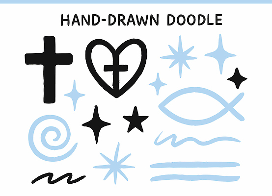 자연요소 모양 문자 수중동물 회오리 파일형식 벡터 낙서 문양 그래픽 디자인 십자가 하트 어류 기호 손그림 소용돌이 별 선 특징 컬러 창작 그림 표현 소프트웨어 일러스트 국내일러스트 AI파일