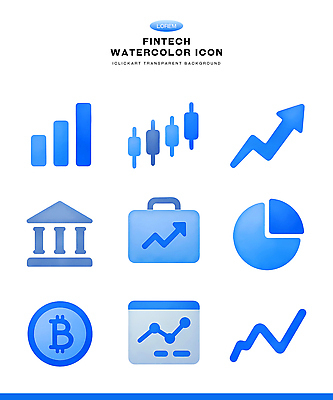 아이콘 문자 컬러 돈 비즈니스 모션 모바일 금융 경제 사무용품 파일형식 핀테크 그래프 서류판 가상화폐 자료 통화 투자 정보 기호 증권 성장 2D아이콘 PSD 파란색 수채화