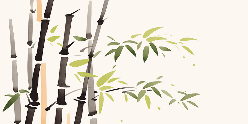 JPG 식물 전통 디자인 줄기 잎 겨울 일러스트 자연 수채화 그림자 풍경 정원 대나무 그림 한국화 초상화 매난국죽 밝은색 차분 국내일러스트 AI일러스트 AI콘텐츠 나무 계절 컨셉 동양화 생태계 파일형식