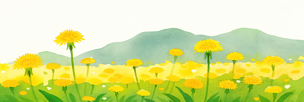 JPG 나무 식물 꽃 화초 일러스트 자연 생명 산 풍경 잔디 초원 야외 여름 파란색 태양 일출 정원 봄 들꽃 민들레 언덕 국내일러스트 AI일러스트 AI콘텐츠 자연요소 계절 컬러 노을 생태계 파일형식