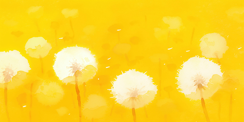 JPG 식물 꽃 화분 백그라운드 꽃밭 일러스트 자연 생명 바람 씨앗 풍경 초원 여름 빛 노란색 봄 원형 민들레 화사함 민들레홀씨 국내일러스트 AI일러스트 AI콘텐츠 자연요소 도형 계절 컬러 컨셉 날씨 생태계 파일형식