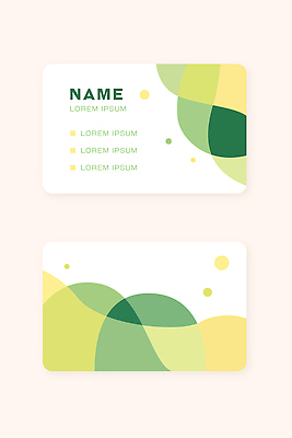 템플릿 컬러 무늬 초록색 기록 파일형식 벡터 명함 디자인 연두색 노란색 텍스트 이름 정보 구성 그래픽 비즈니스 표기 심볼 이미지템플릿 AI파일 세트 추상
