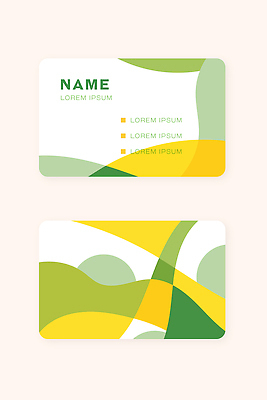 도형 템플릿 컬러 무늬 파일형식 벡터 명함 디자인 초록색 노란색 백그라운드 정보 텍스트 직사각형 모양 그래픽 패턴 비즈니스 이름 이미지템플릿 AI파일 세트 추상